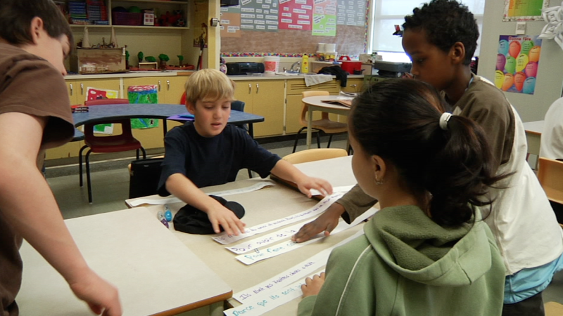 Image of students from "Junior Middle French Immersion – Grade 6" video