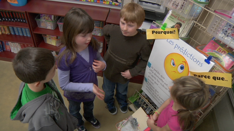 Image of students from "Junior Early French Immersion – Grade 4" video