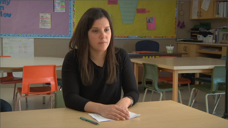Image of teacher from "Independent Practices and Interviews (Core French Elementary)" video